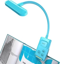 AXX Clip on Book Light for Bed Rechargeable Reading Lamp for Kids 1000mAh Bat...
