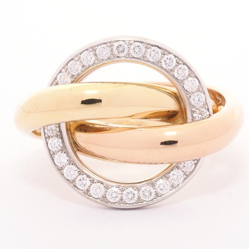 Cartier Trinity Crash Diamonds Ring 