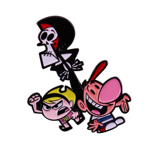The Grim Adventures of Billy & Mandy Cartoon Characters Enamel Metal Pin |  eBay