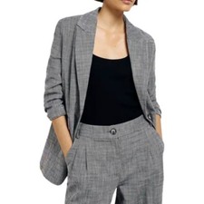 $798 Transit Par-such Linen Blend Parisian Lagenlook Blazer Jacket 2