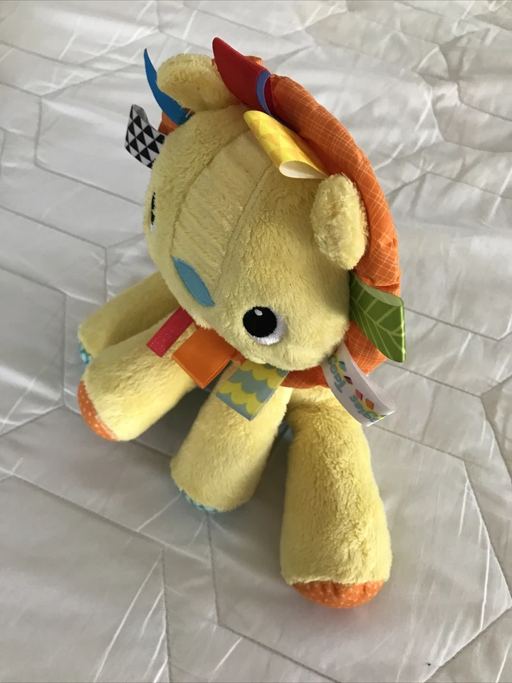 Bright Starts Taggies León Amarillo Bebé Juguete Suave Peluche Animal Guardería 9” Táctil Foto 3 de 4