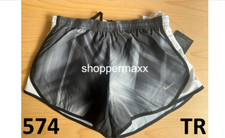 NIKE TEMPO SHORTS GIRLS Dri-Fit Mesh Liner Tennis Shorts, Black/White, Small