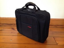 Codi Black Shoulder Messenger Bag Laptop Case Carry-On Luggage Attache 16"
