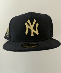 gold yankees hat