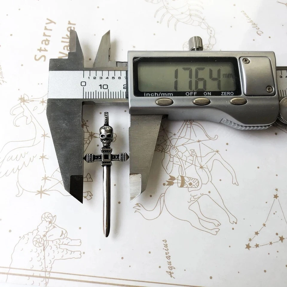 Colgante espada daga antigua vintage realeza plata de ley 925 Foto 4 de 4