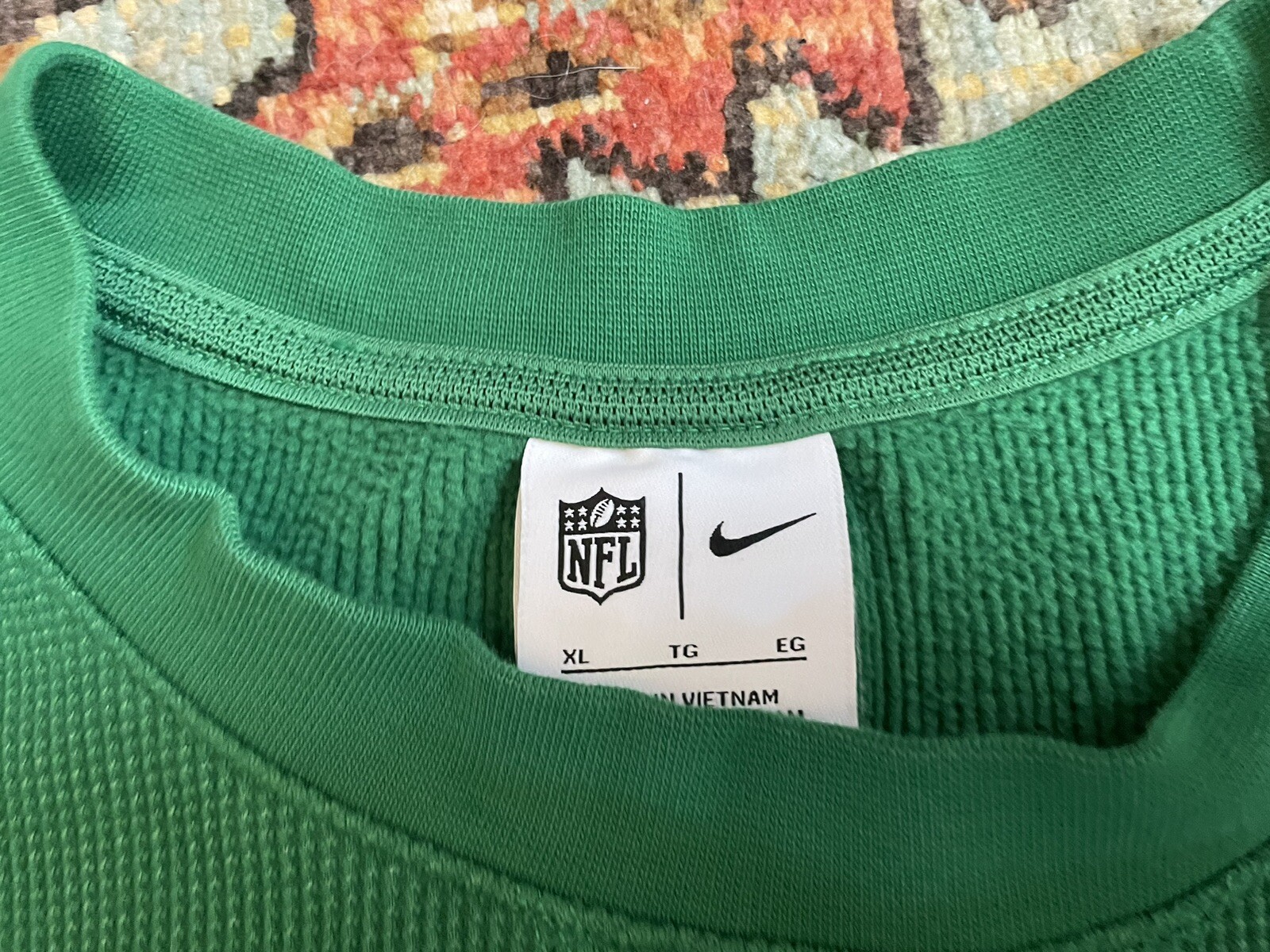 PHILADELPHIA EAGLES THERMAL WAFFLE KNIT TOP “KELLY GREEN" OFFICIALLY