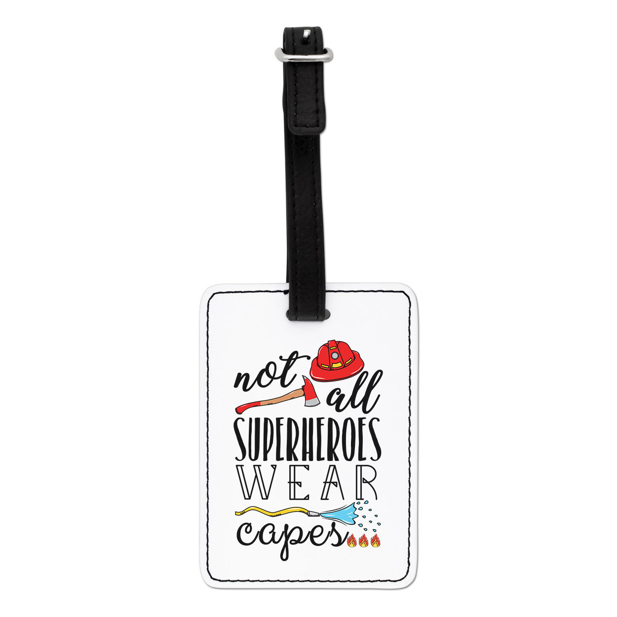 Bombero No Todos Superhéroes Ropa Capas Visual Etiqueta de Equipaje Maleta Bolsa