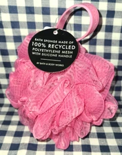 ALL NEW Deep Pink Bath Sponge BODY LOOFAH Bath & Body Works