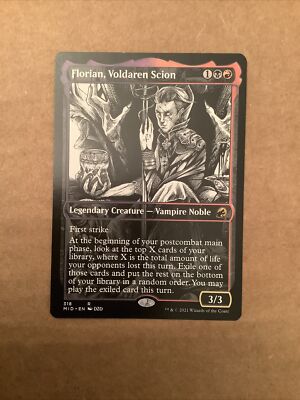 Carte Magic Florian, Rejeton Voldaren (318) - Version Vitrine - Innistrad : Chasse De Minuit