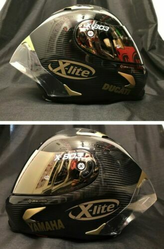 X-Lite X803RS Carbonio Gold Edition Ducati/Yamaha/KTM Adesivi Moto Casco |  eBay