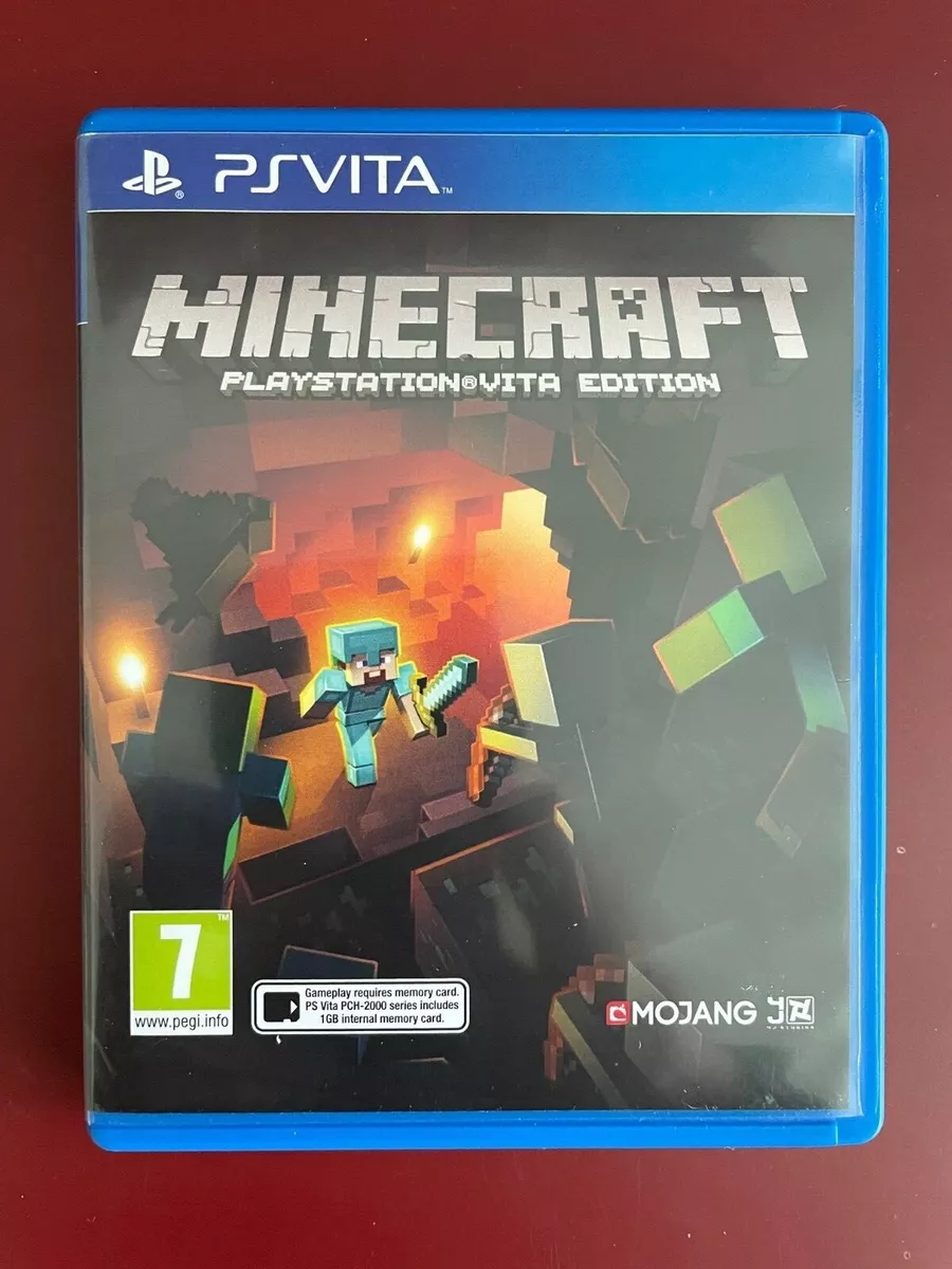 PS VITA MINECRAFT Physical Cart Version Rare REGION FREE (Works On