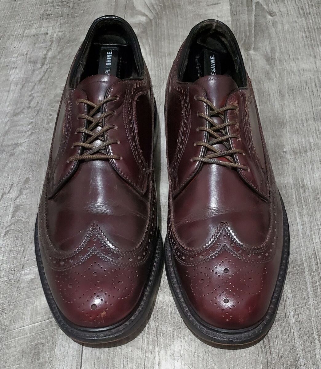 Vintage Stuart McGuire Burgundy Long Wing Tip Shoes OV494 Vintage Stuart McGuire Burgundy Long Wing Tip Shoes OV494