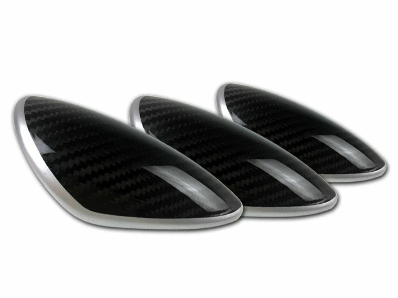 Carbon + Silver For Nissan 370Z Z34 COUPE FRONT GAUGE COVER POD TRIM 3PCS  Foto 4 de 4