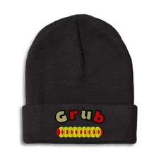 Beanies for Men Grub Winter Hats for Women Acrylic Skull Cap 1 Size