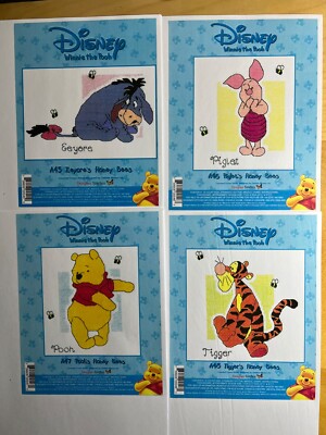 A45-A48 Winnie Puuh und Freunde Honigbiene Kreuzstich MUSTER - (keine Sets)