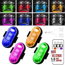 Wireless LED Lights for Car, Wireless Rock Lights with 8 Colors 10 4pcs