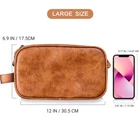 Men's Large Water-resistant Travel Toiletry Bag for Shaving & Bathroom Essentials