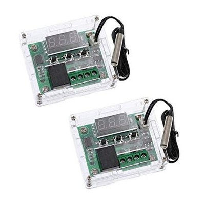 2pcs W1209 with Case 12V DC Digital Temperature Controller Board With Case