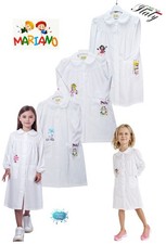 Apron Baby Girl White Embroidered for School Upwards And Elementary Mariano
