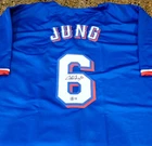 Josh Jung MLB Signed MLB Texas Rangers Custom Jersey Beckett COA