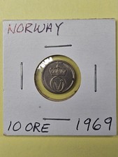 COINS - NORWAY - 10 ORE 1969