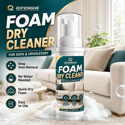 Foam Dry Cleaner for Sofa, Quick-Dry Waterless Cleaning Foam for Upholstery And 