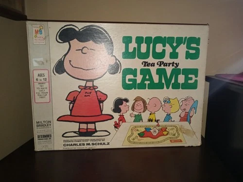 Vintage 1971 Milton Bradley Boardgame LUCYS TEA PARTY GAME Peanuts Charlie Brown