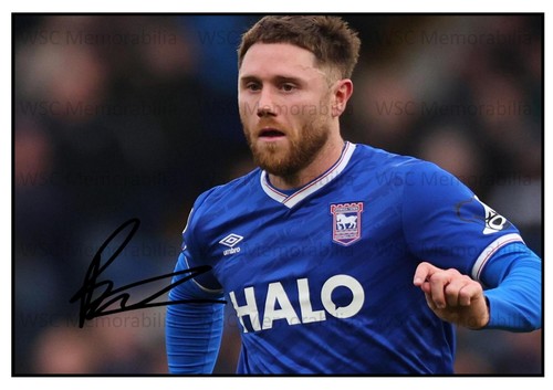 11526. Wes Burns Signed Pictures A4 Prints Ipswich Fleetwood Wales Aberdeen etc.