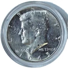 1965 KENNEDY HALF DOLLAR - 40% SILVER - UNC ENCASED DISPLAY PIECE - BC K24