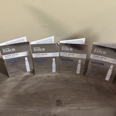 Lot of 4 Doctor Babor Power Serum Ampoules - Hyaluronic Acid - Hydrating
