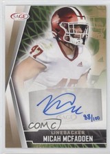 2022 SAGE Low Series Auto Gold 88/100 Micah McFadden #A-MM2 Auto 00ah
