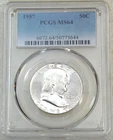 1957 P Franklin Half Dollar PCGS MS64 95% FBL Frosty Luster New Holder #P251R