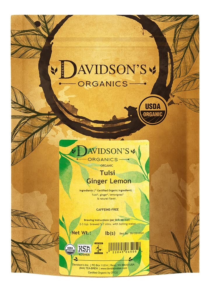 Davidson's Organics, Tulsi Ginger Lemon, Loose Leaf Tea, 16-
