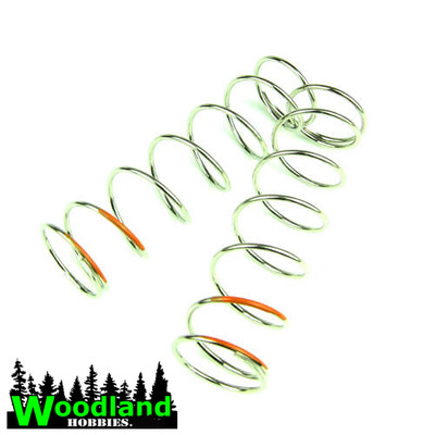 Tekno TKR6093   Shock Spring Set (front, 1.6×7.5T, 80mm, orange, 6.11 lb/in)
