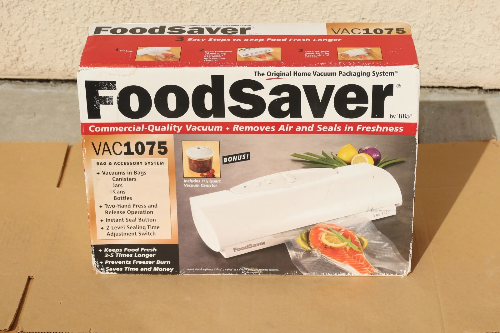 ✅ FoodSaver Food Saver VAC 1075 Home Vacuum Sealing System - NEW IN BOX ✅