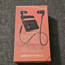 Plantronics BackBeat GO 2 Wireless Earbuds, Sweat-Proof, Charging Case, Black