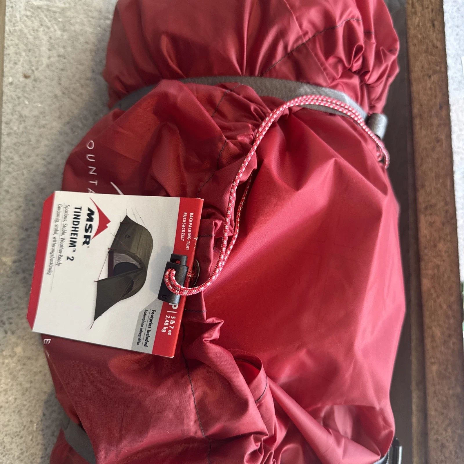 MSR Tindheim 2 Person Backpacking Tunnel Tent - Red (10832)