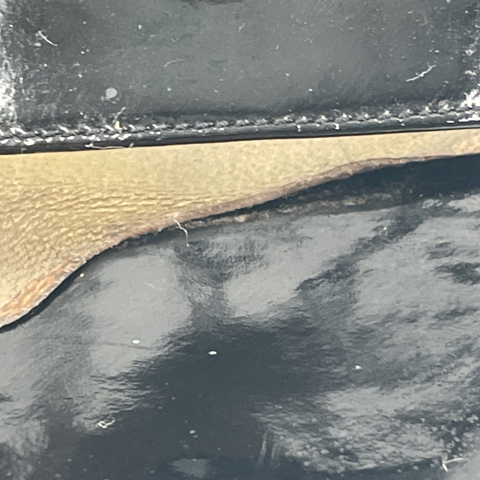 Sandali vintage Yves Saint Laurent donna YSL neri vernice US 7 M cinturino alla caviglia tacco