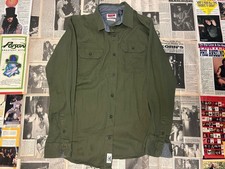 Wrangler Button Up Olive Green L
