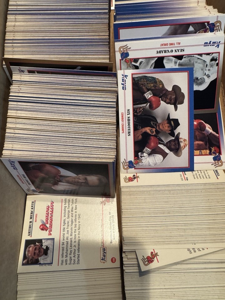 Roughly 1,000 BOXING CARDS 1991 KAYO LOT Random Raw Cards Mixed Vintage ...