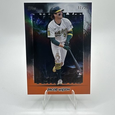 2025 Topps Update Jacob Wilson Night Terrors Orange RC 17/25 #NT-11 Athletics