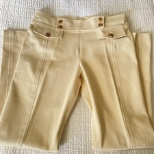 Valentino Cream Woven Pants Size 6
