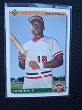 1992 Upper Deck #58 Dmitri Young Top Prospect 92 Gold Holo