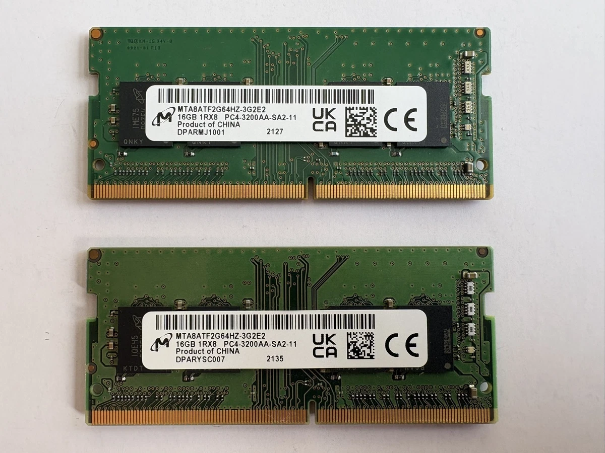 Preços baixos em Micron DDR4 SDRAM 32 Gb de capacidade Total de