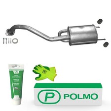 POLMO Auspuff Endschalldämpfer mit E-Prüfzeichen /6483