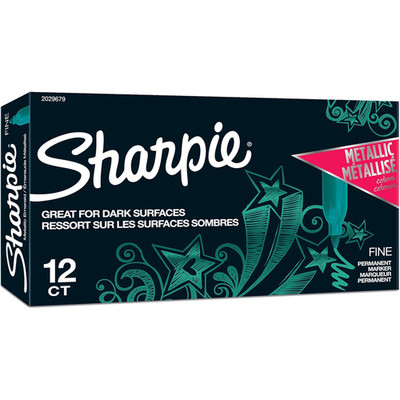 Sharpie Smaragdgrün Metallic Fein Permanent Marker 12er Pack Büro Schule