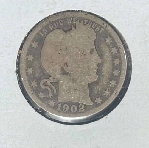 1902-P Barber Quarter — photo from the most recent tracked eBay sale