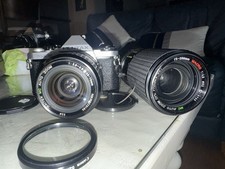 Totally Serviced Pentax ME Super 35mm Camera W/28-70mm  75-200mm Lenses. P12