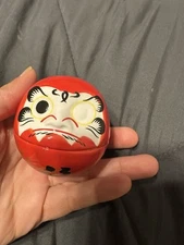 Cabilock 2.4 “ Japanese Daruma Ceramic Daruma Zen Statues Symbol Good Look