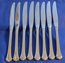 Oneida Midtowne Stainless Flatware Lot Of 8 Dinner Knives 9" EUC